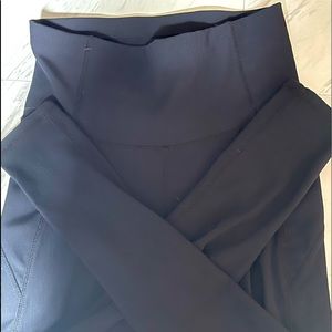 Black ribbed leggings